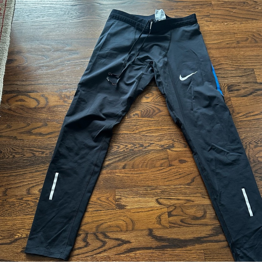 Nike Tech joggers Black large running tight performance Leggings